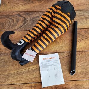 Mr. Halloween Animated Kicking Witch Legs 16.5 " Prop 12" Stake Motion Activated